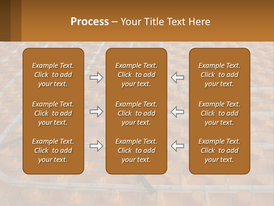 A Group Of Oranges Sitting On Top Of A Conveyor Belt PowerPoint Template