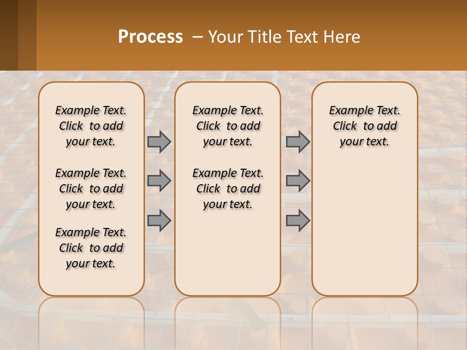 A Group Of Oranges Sitting On Top Of A Conveyor Belt PowerPoint Template