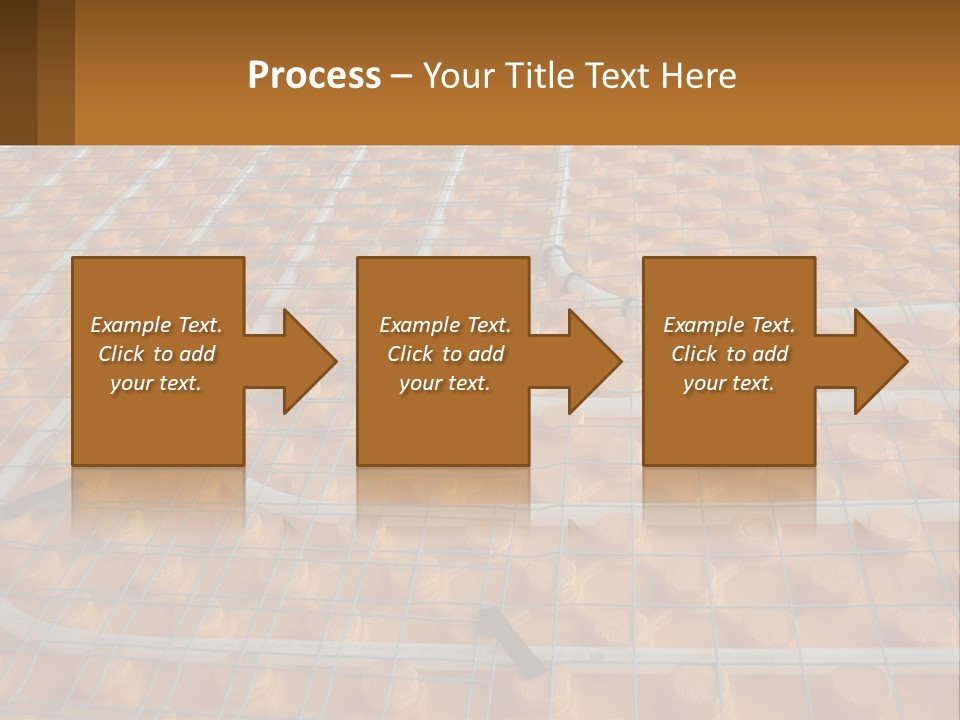 A Group Of Oranges Sitting On Top Of A Conveyor Belt PowerPoint Template