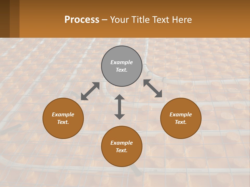 A Group Of Oranges Sitting On Top Of A Conveyor Belt PowerPoint Template