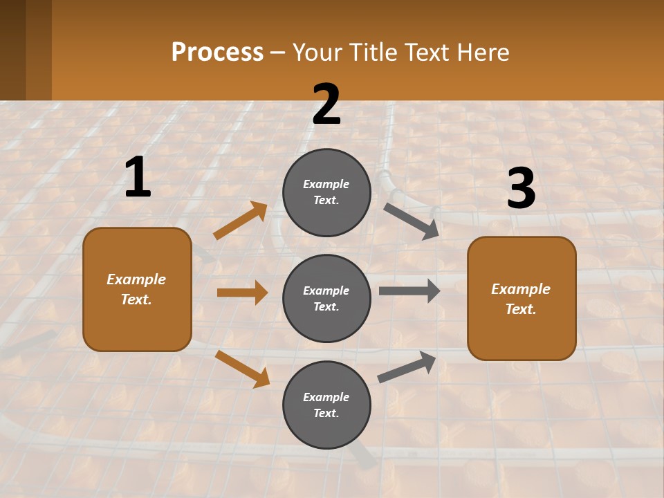 A Group Of Oranges Sitting On Top Of A Conveyor Belt PowerPoint Template