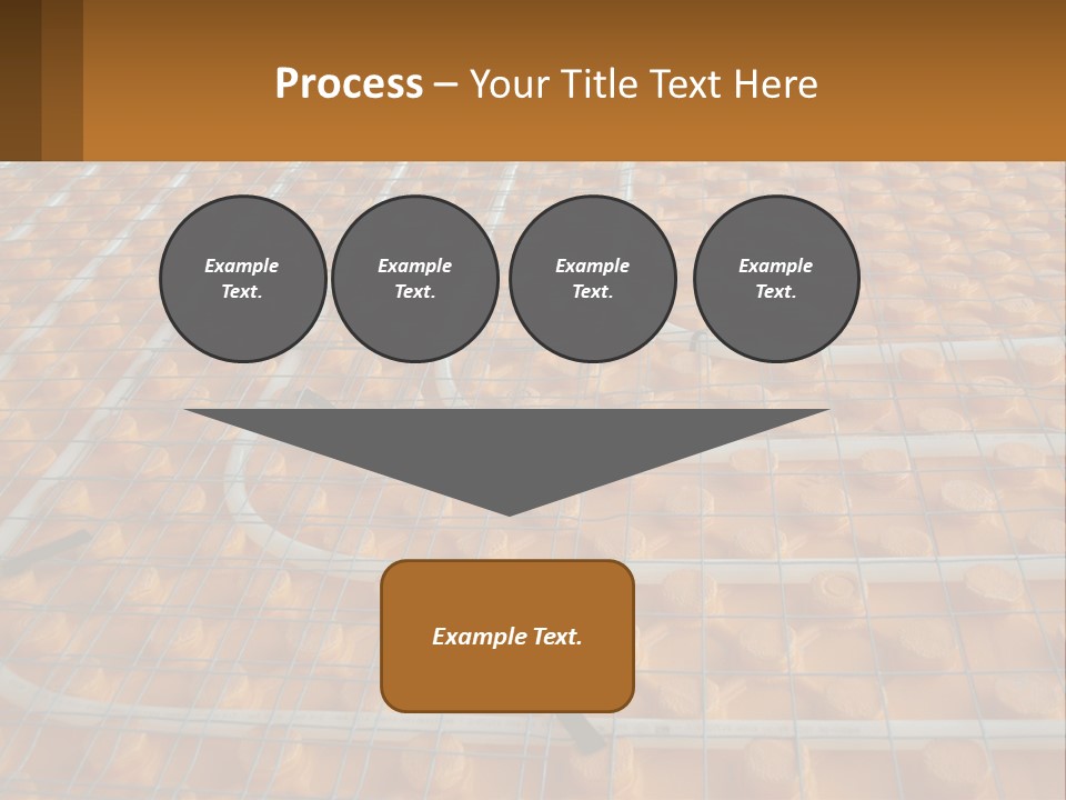 A Group Of Oranges Sitting On Top Of A Conveyor Belt PowerPoint Template
