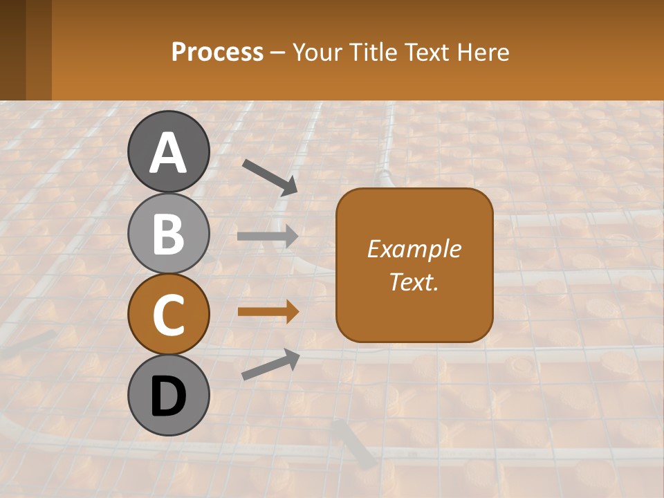 A Group Of Oranges Sitting On Top Of A Conveyor Belt PowerPoint Template