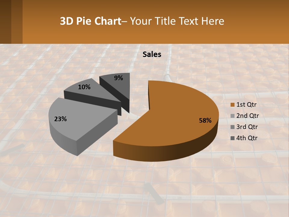 A Group Of Oranges Sitting On Top Of A Conveyor Belt PowerPoint Template