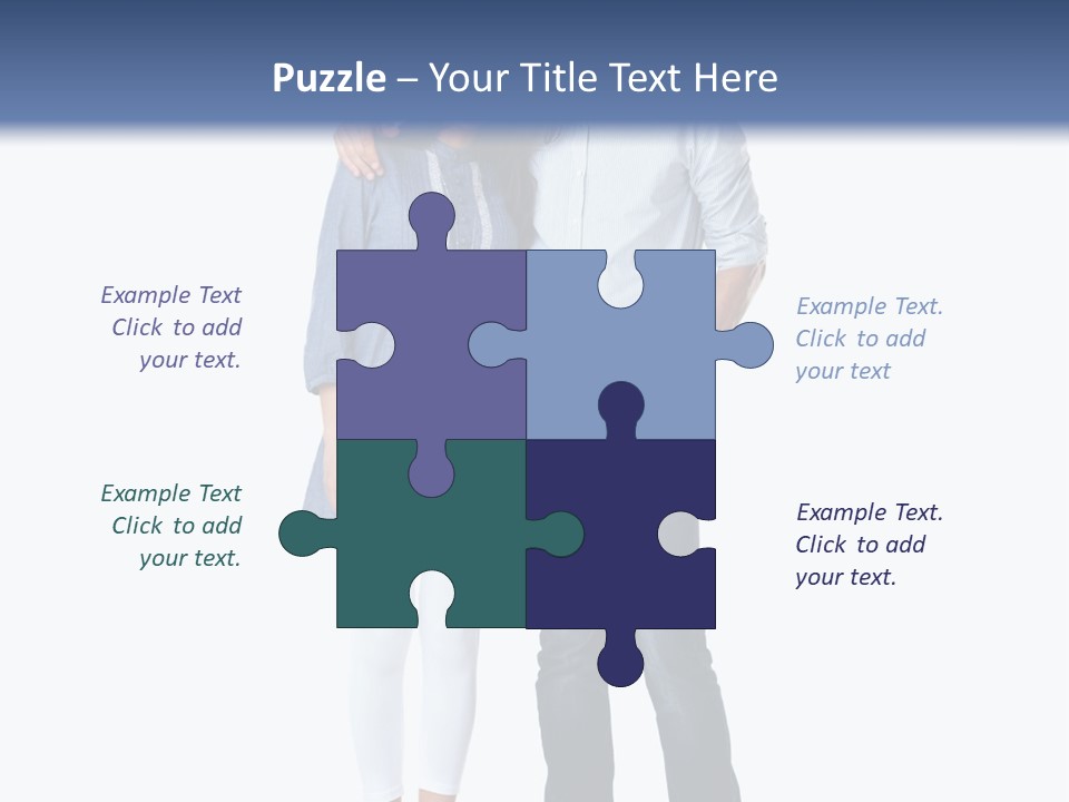 A Man And Woman Standing Next To Each Other PowerPoint Template
