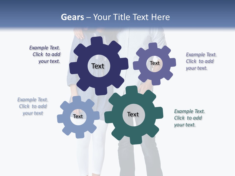 A Man And Woman Standing Next To Each Other PowerPoint Template