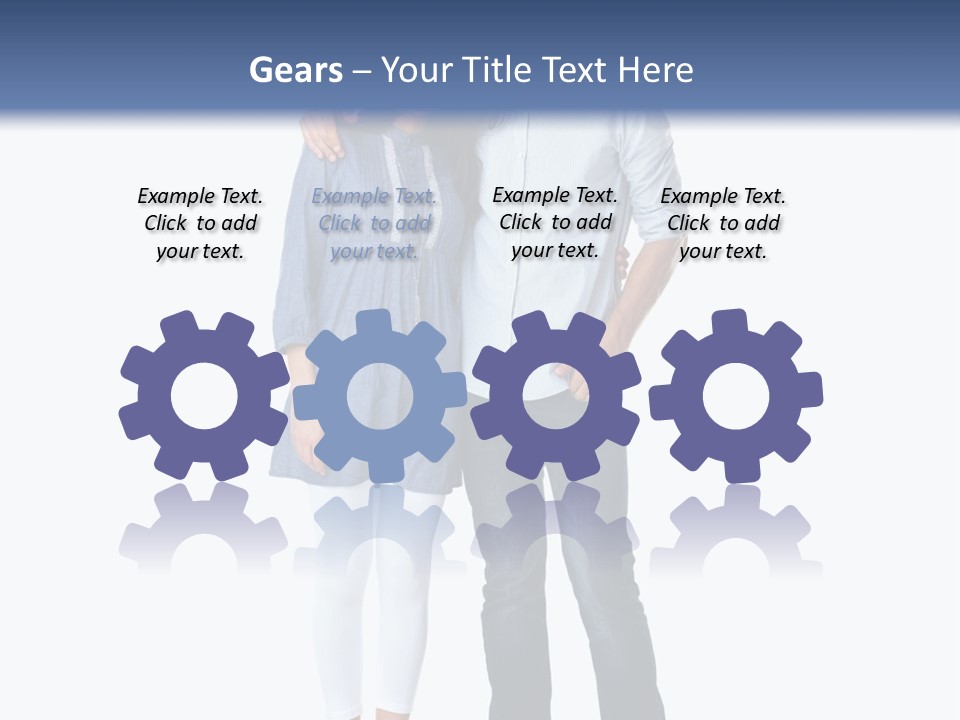 A Man And Woman Standing Next To Each Other PowerPoint Template