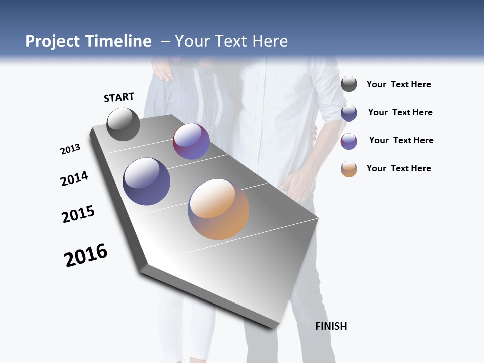 A Man And Woman Standing Next To Each Other PowerPoint Template