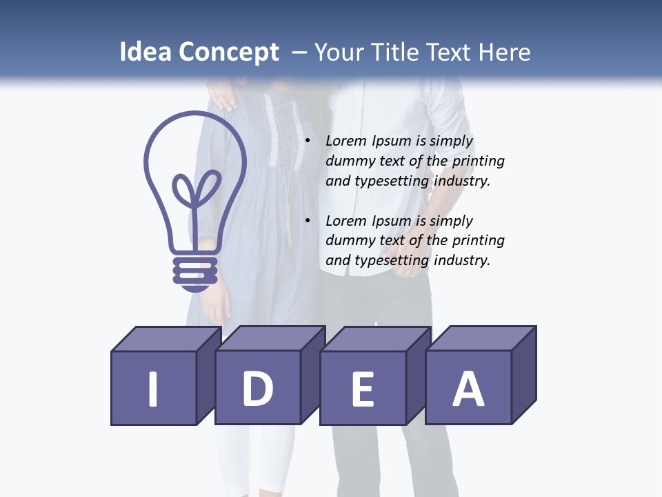A Man And Woman Standing Next To Each Other PowerPoint Template