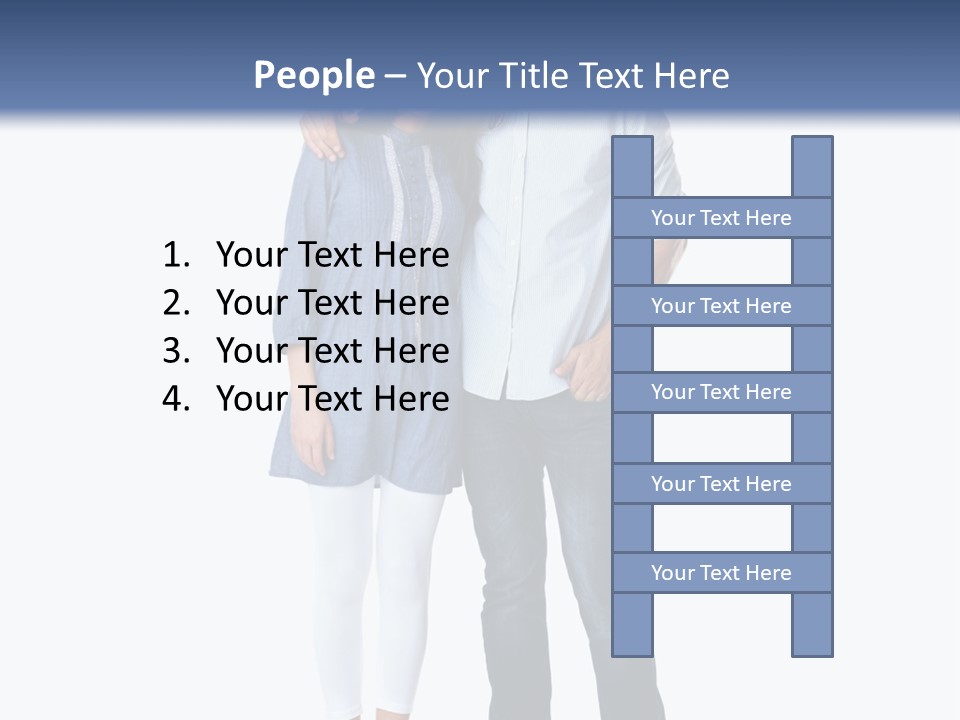 A Man And Woman Standing Next To Each Other PowerPoint Template
