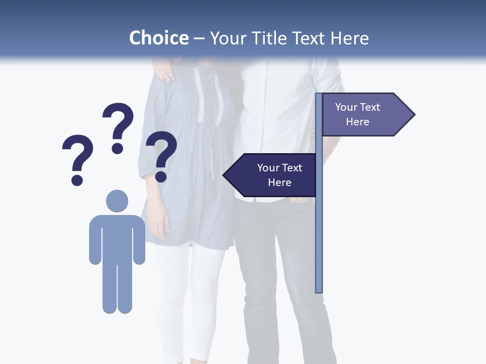 A Man And Woman Standing Next To Each Other PowerPoint Template