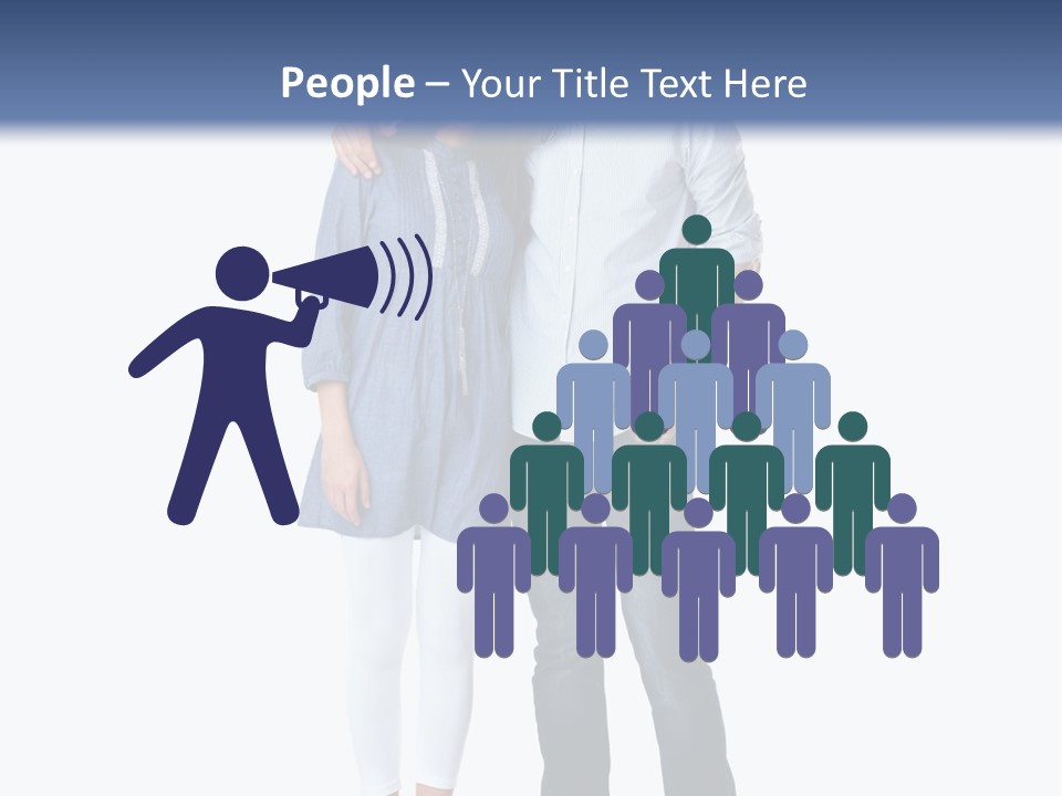 A Man And Woman Standing Next To Each Other PowerPoint Template