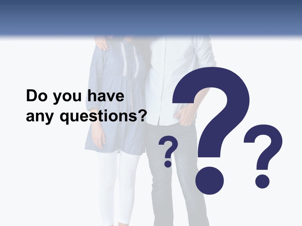 A Man And Woman Standing Next To Each Other PowerPoint Template
