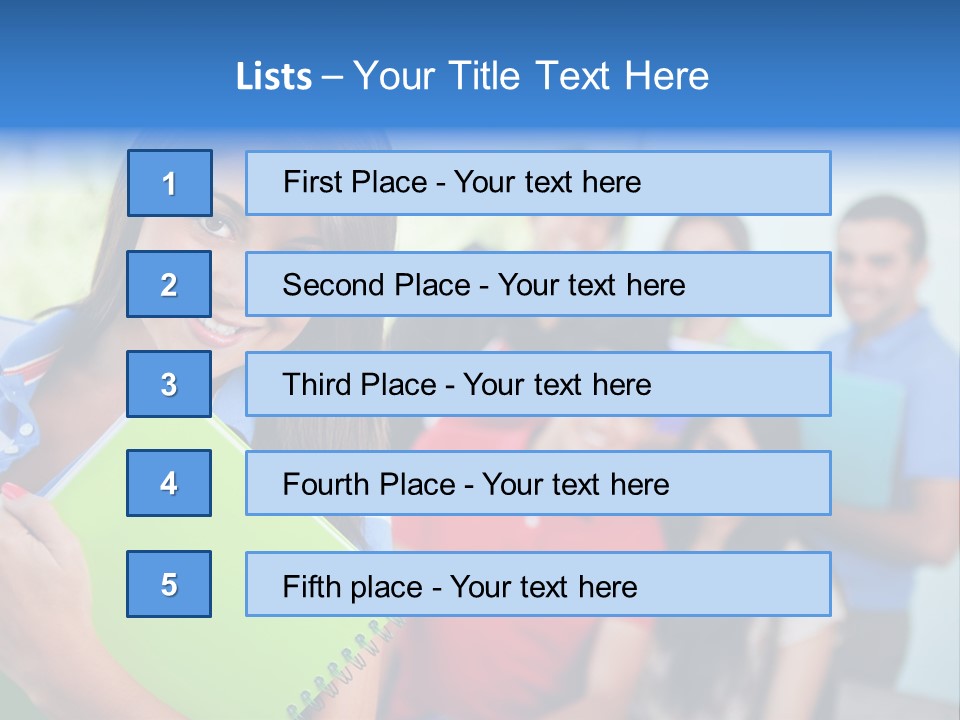 A Group Of People Standing In A Line Holding Folders PowerPoint Template