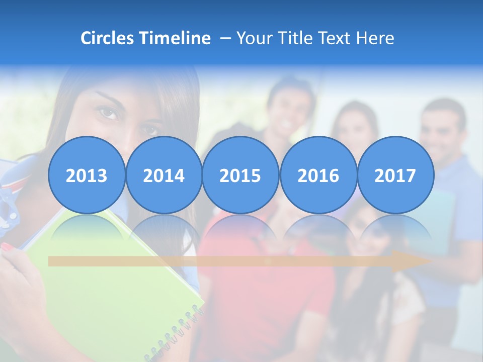 A Group Of People Standing In A Line Holding Folders PowerPoint Template