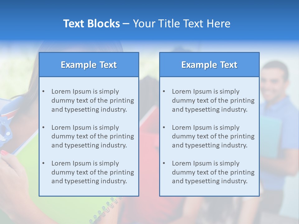 A Group Of People Standing In A Line Holding Folders PowerPoint Template