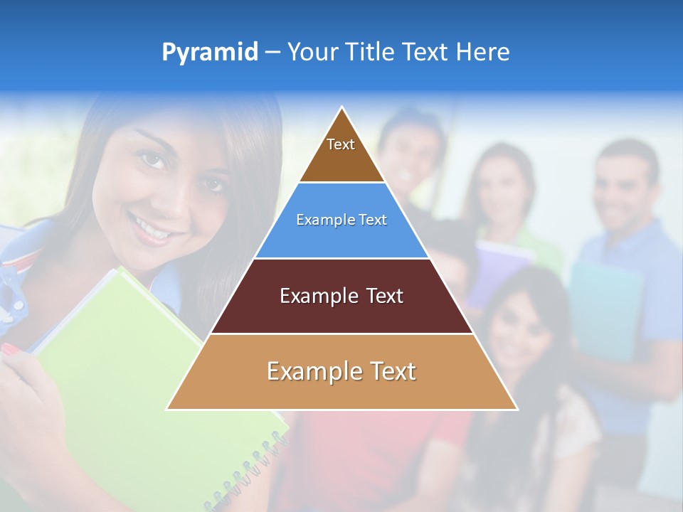 A Group Of People Standing In A Line Holding Folders PowerPoint Template