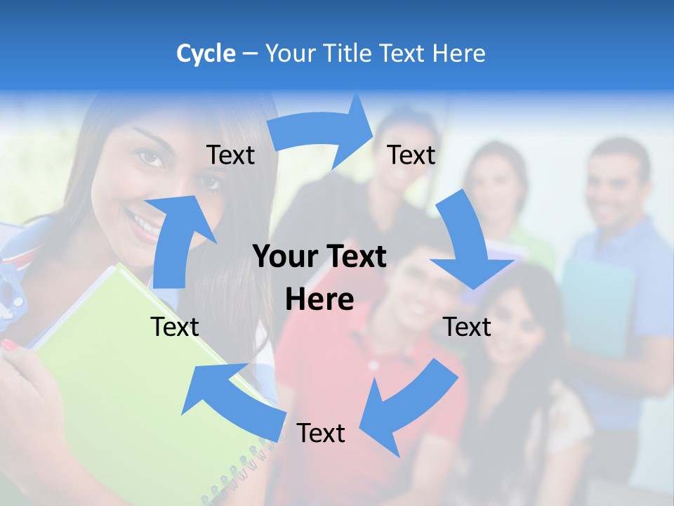 A Group Of People Standing In A Line Holding Folders PowerPoint Template