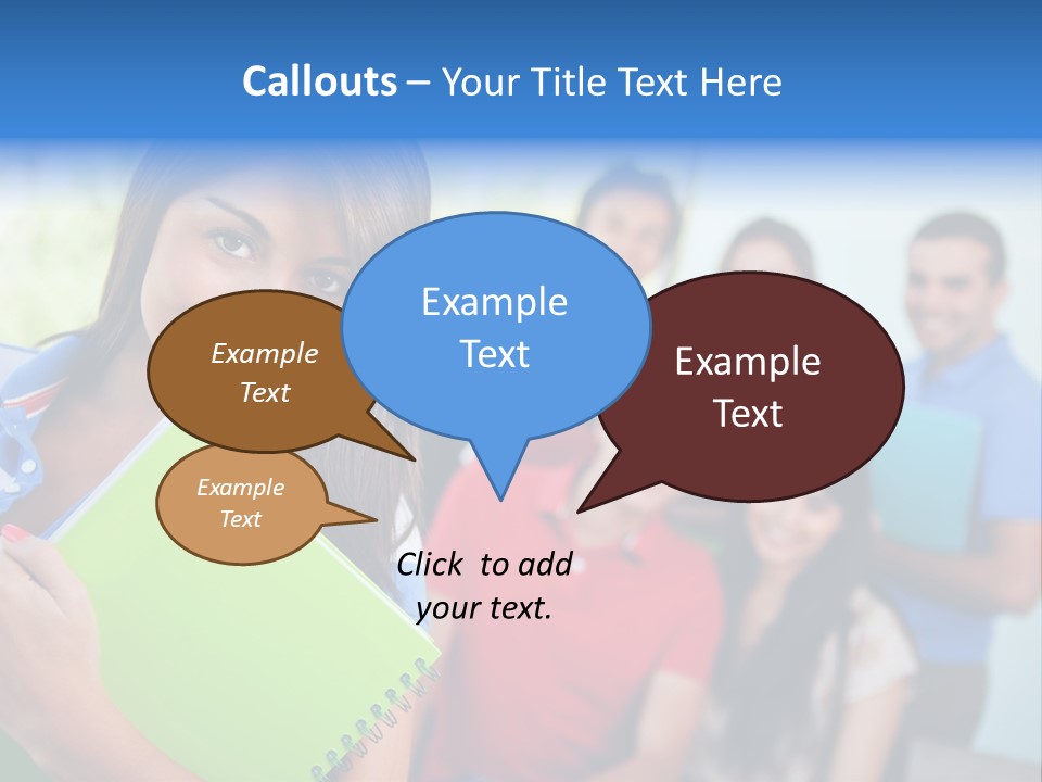 A Group Of People Standing In A Line Holding Folders PowerPoint Template