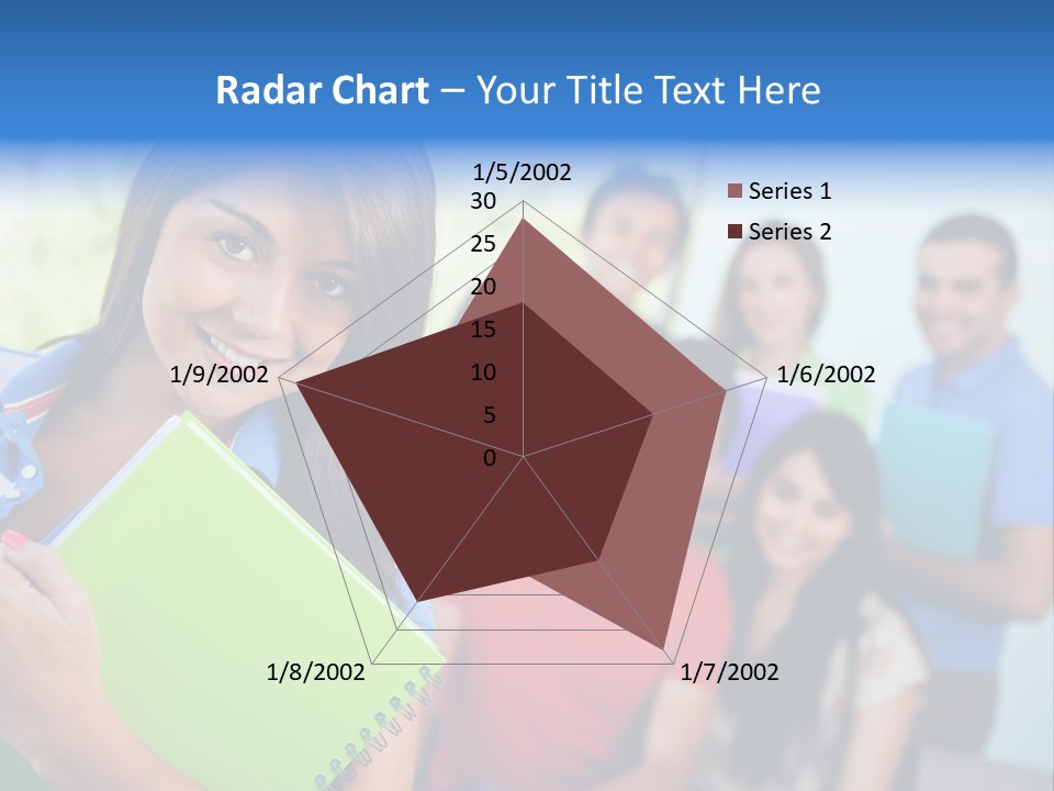 A Group Of People Standing In A Line Holding Folders PowerPoint Template