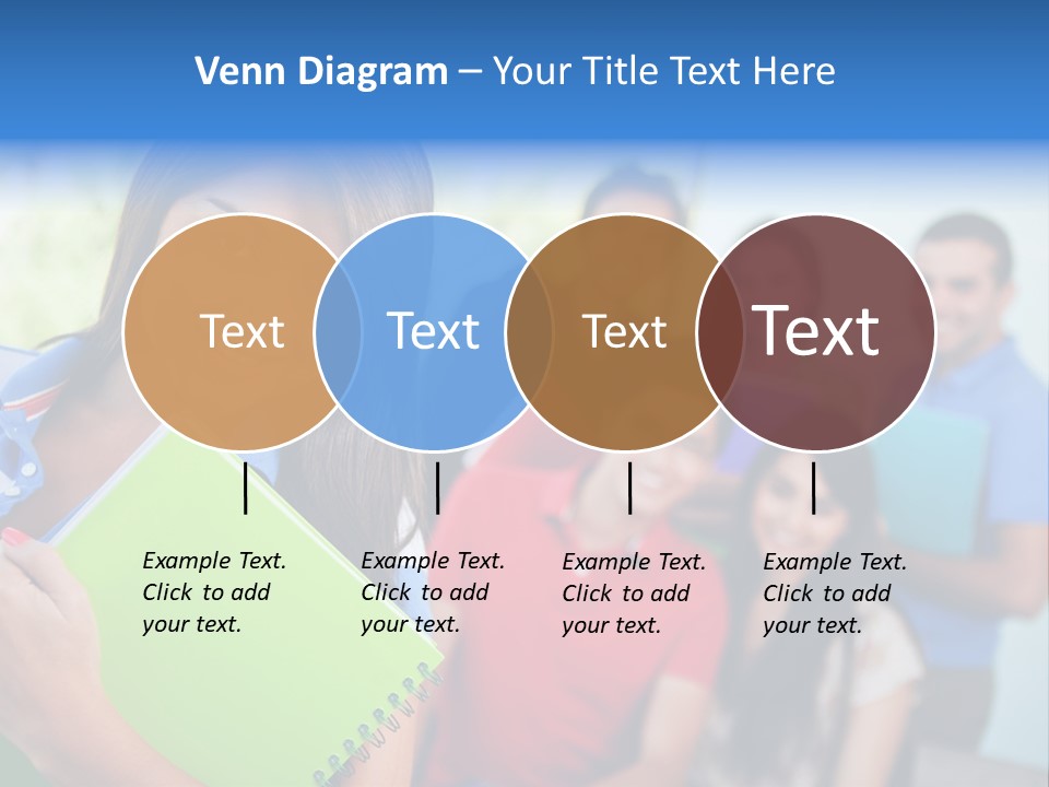 A Group Of People Standing In A Line Holding Folders PowerPoint Template