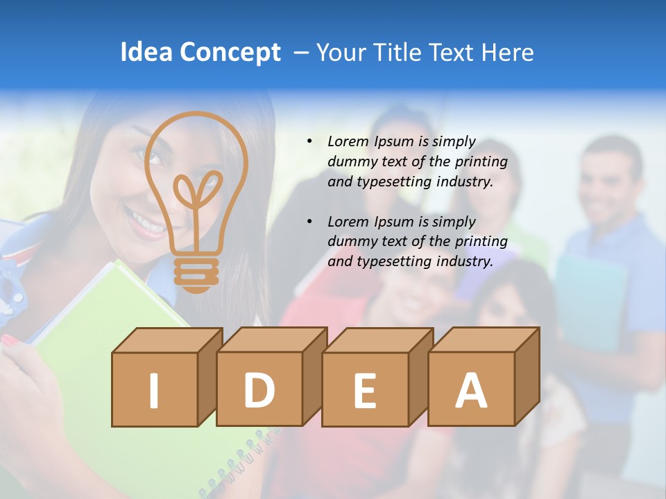A Group Of People Standing In A Line Holding Folders PowerPoint Template