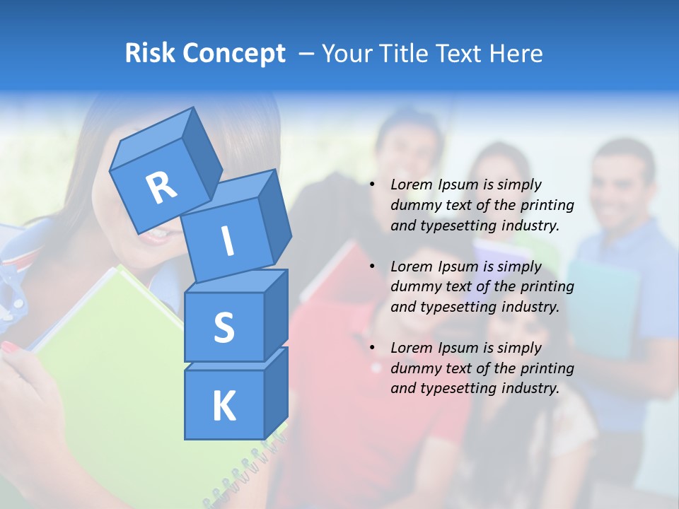 A Group Of People Standing In A Line Holding Folders PowerPoint Template