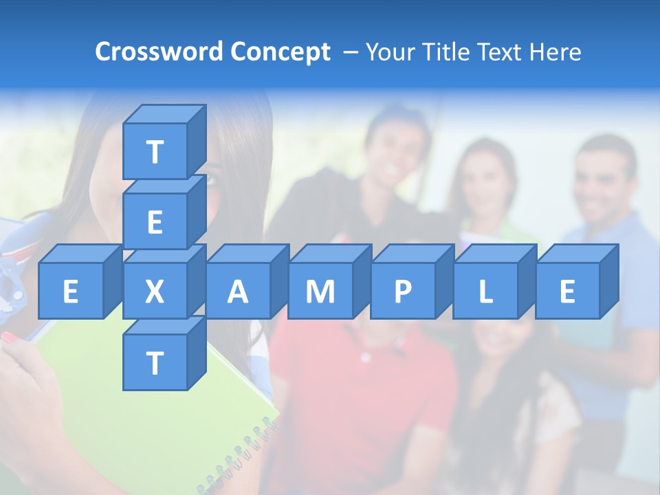 A Group Of People Standing In A Line Holding Folders PowerPoint Template