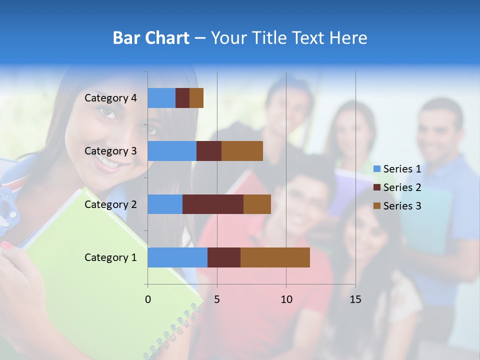 A Group Of People Standing In A Line Holding Folders PowerPoint Template