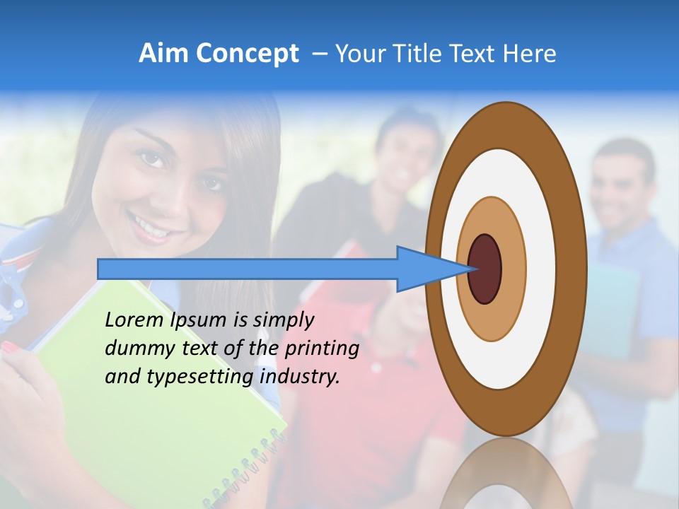 A Group Of People Standing In A Line Holding Folders PowerPoint Template