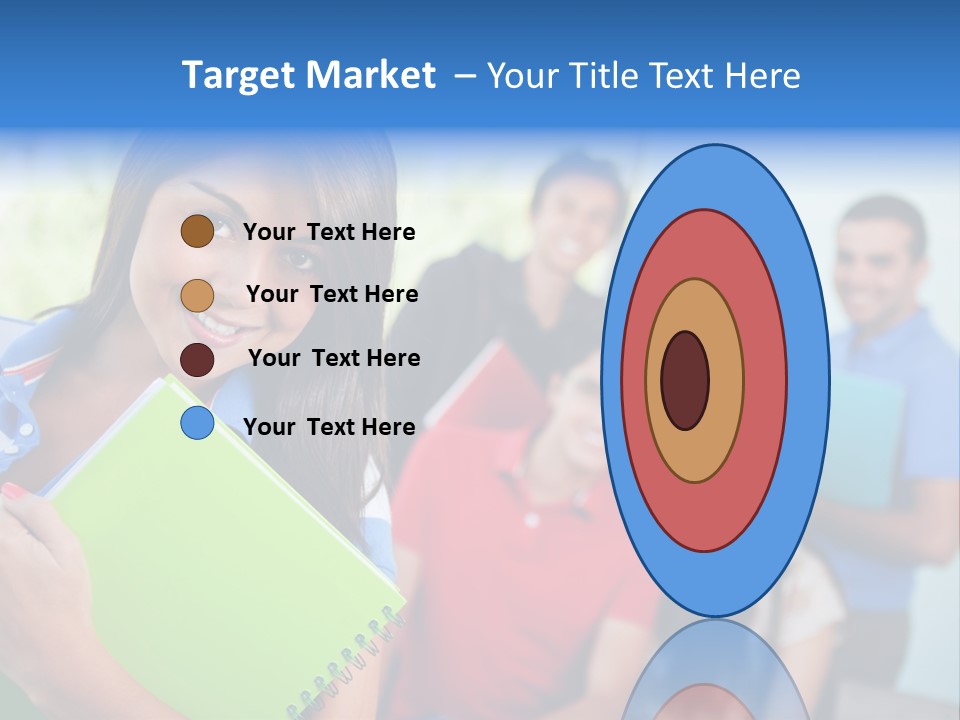 A Group Of People Standing In A Line Holding Folders PowerPoint Template