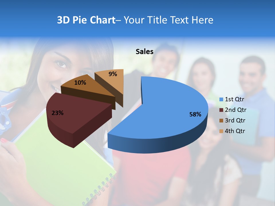 A Group Of People Standing In A Line Holding Folders PowerPoint Template