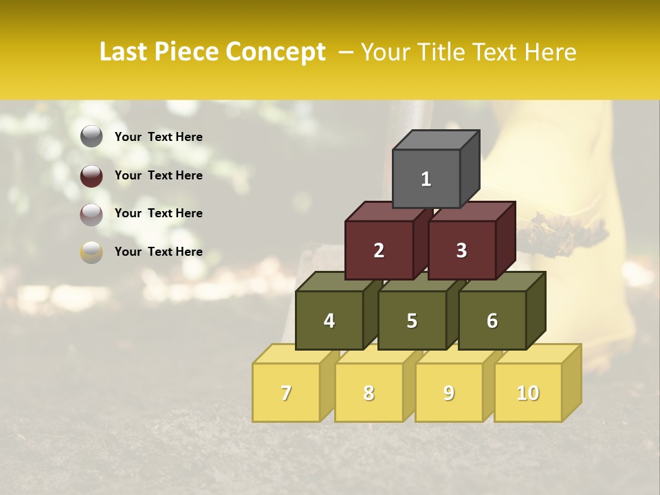 A Person In Yellow Rubber Boots Digging In The Dirt With A Shovel PowerPoint Template