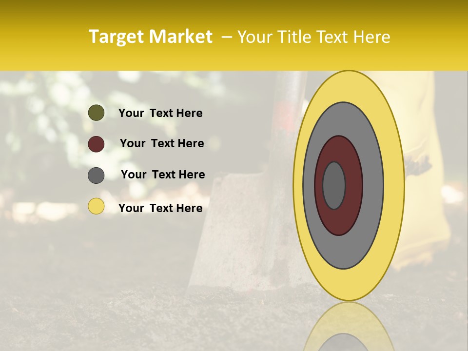 A Person In Yellow Rubber Boots Digging In The Dirt With A Shovel PowerPoint Template