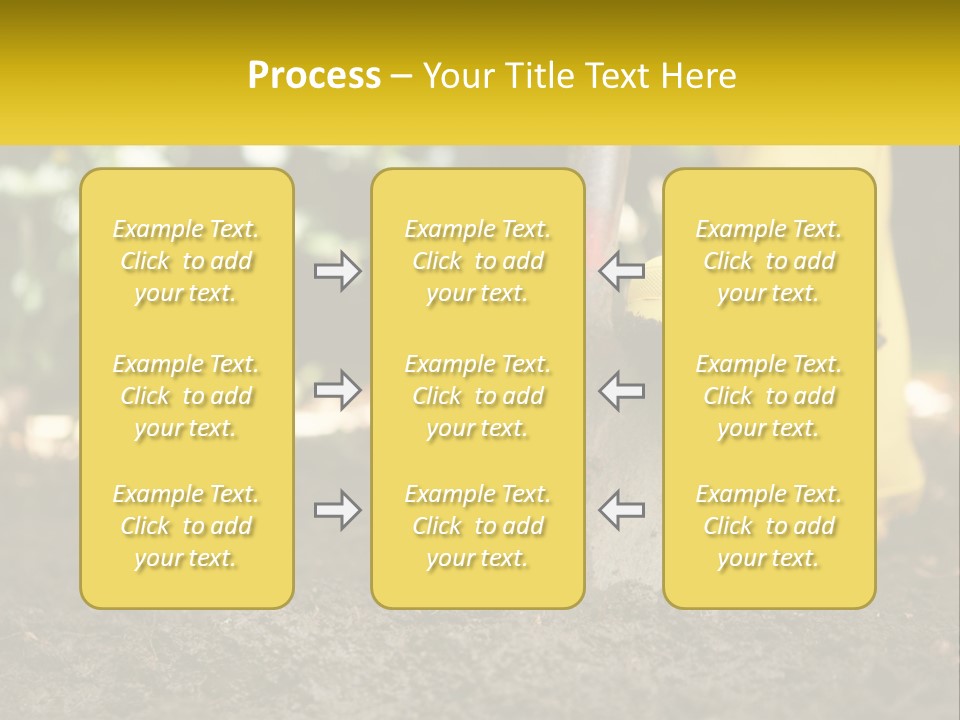 A Person In Yellow Rubber Boots Digging In The Dirt With A Shovel PowerPoint Template