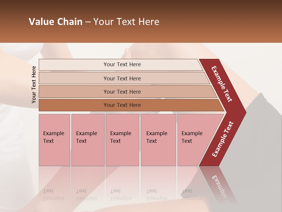 A Woman Is Touching Her Knee With Her Hand PowerPoint Template