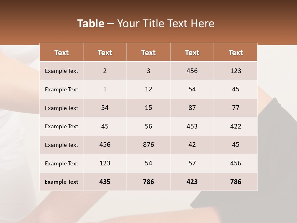 A Woman Is Touching Her Knee With Her Hand PowerPoint Template