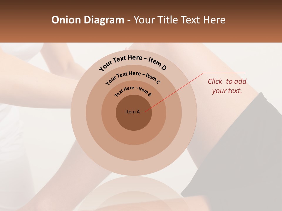 A Woman Is Touching Her Knee With Her Hand PowerPoint Template