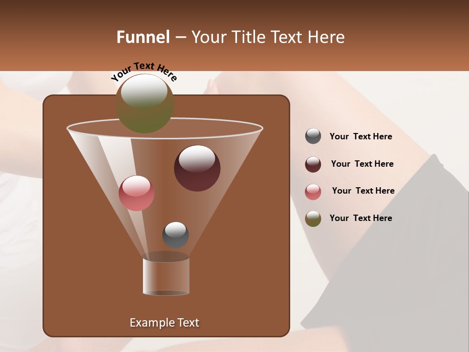 A Woman Is Touching Her Knee With Her Hand PowerPoint Template