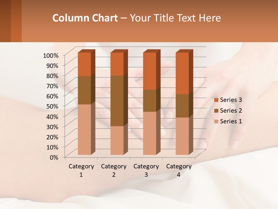 A Woman Getting A Massage On Her Back PowerPoint Template