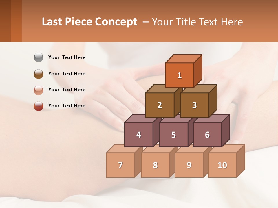 A Woman Getting A Massage On Her Back PowerPoint Template