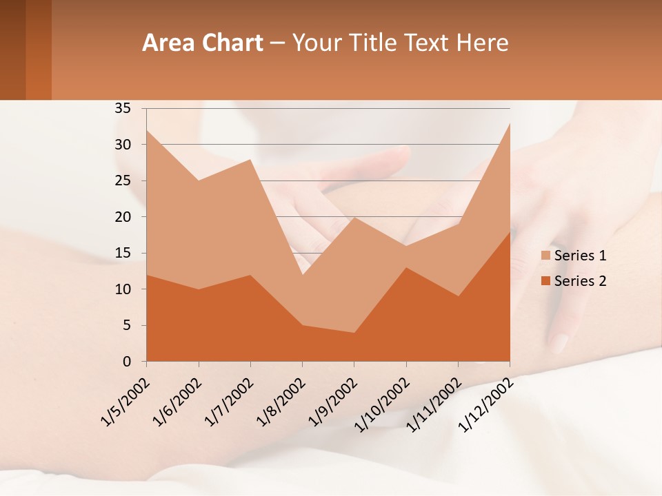 A Woman Getting A Massage On Her Back PowerPoint Template