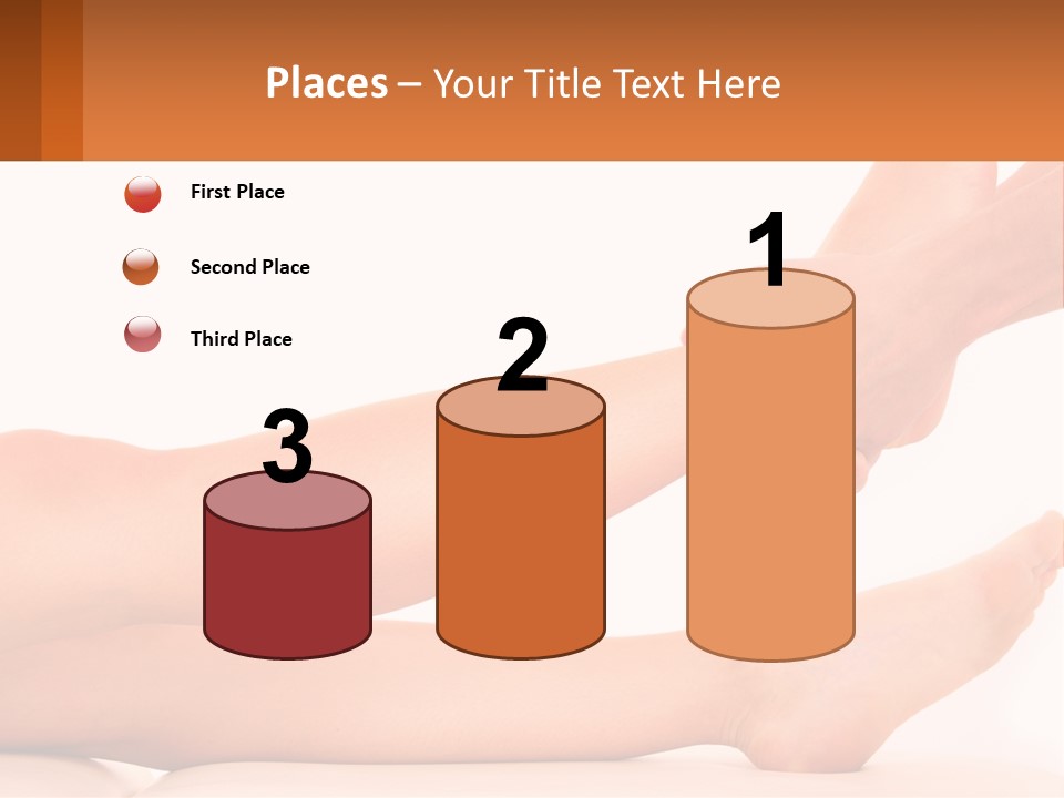 A Woman's Legs With A White Background PowerPoint Template