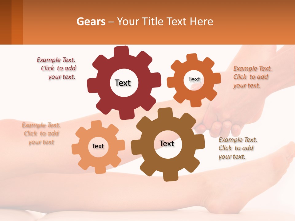 A Woman's Legs With A White Background PowerPoint Template