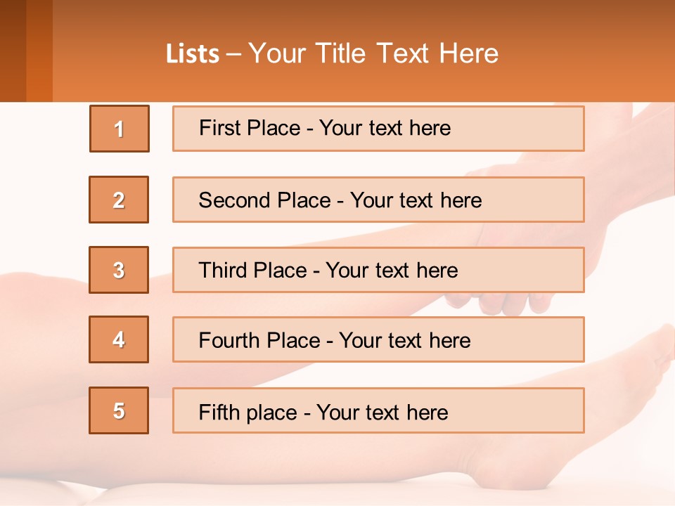 A Woman's Legs With A White Background PowerPoint Template