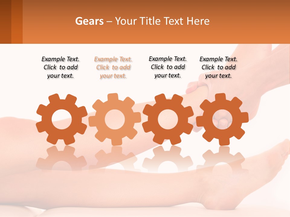 A Woman's Legs With A White Background PowerPoint Template