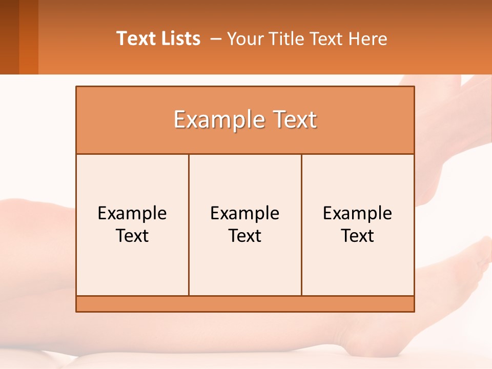 A Woman's Legs With A White Background PowerPoint Template