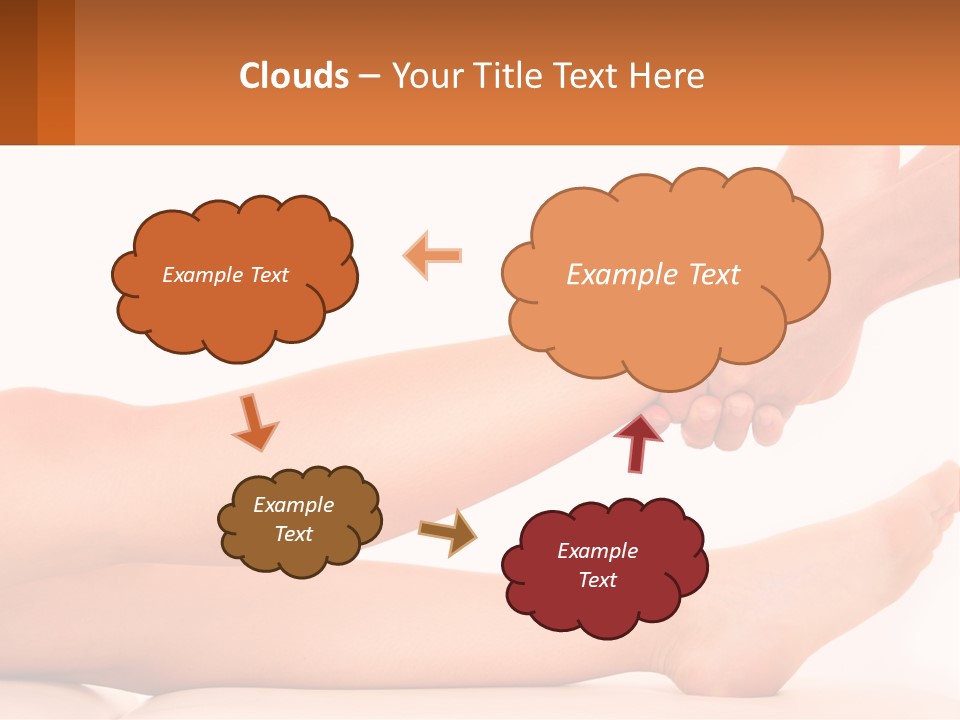 A Woman's Legs With A White Background PowerPoint Template