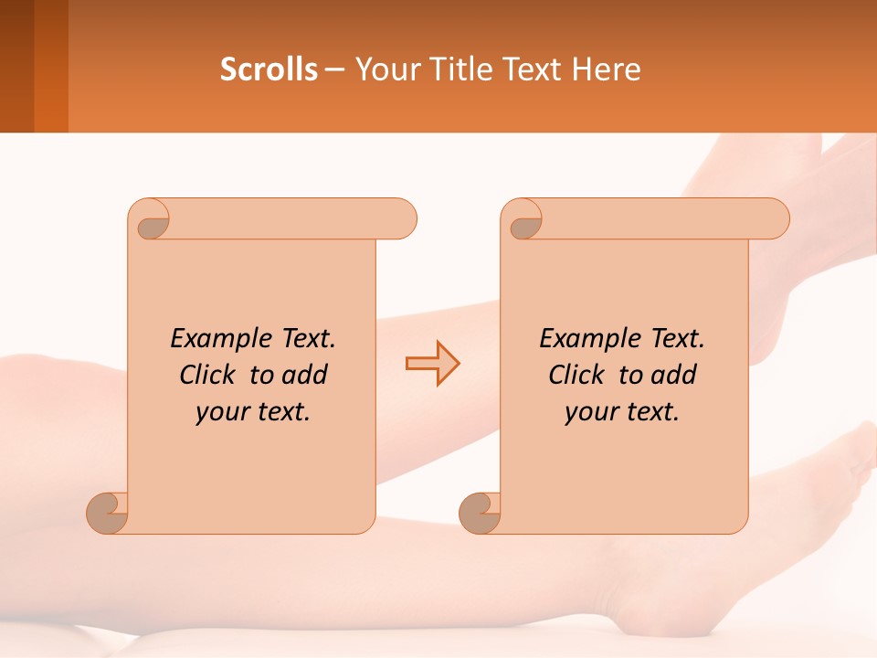 A Woman's Legs With A White Background PowerPoint Template