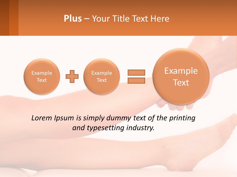 A Woman's Legs With A White Background PowerPoint Template